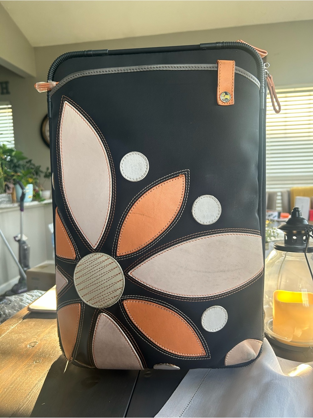 Vintage RADLEY Weekender Suitcase with Leather Sun - See Photos